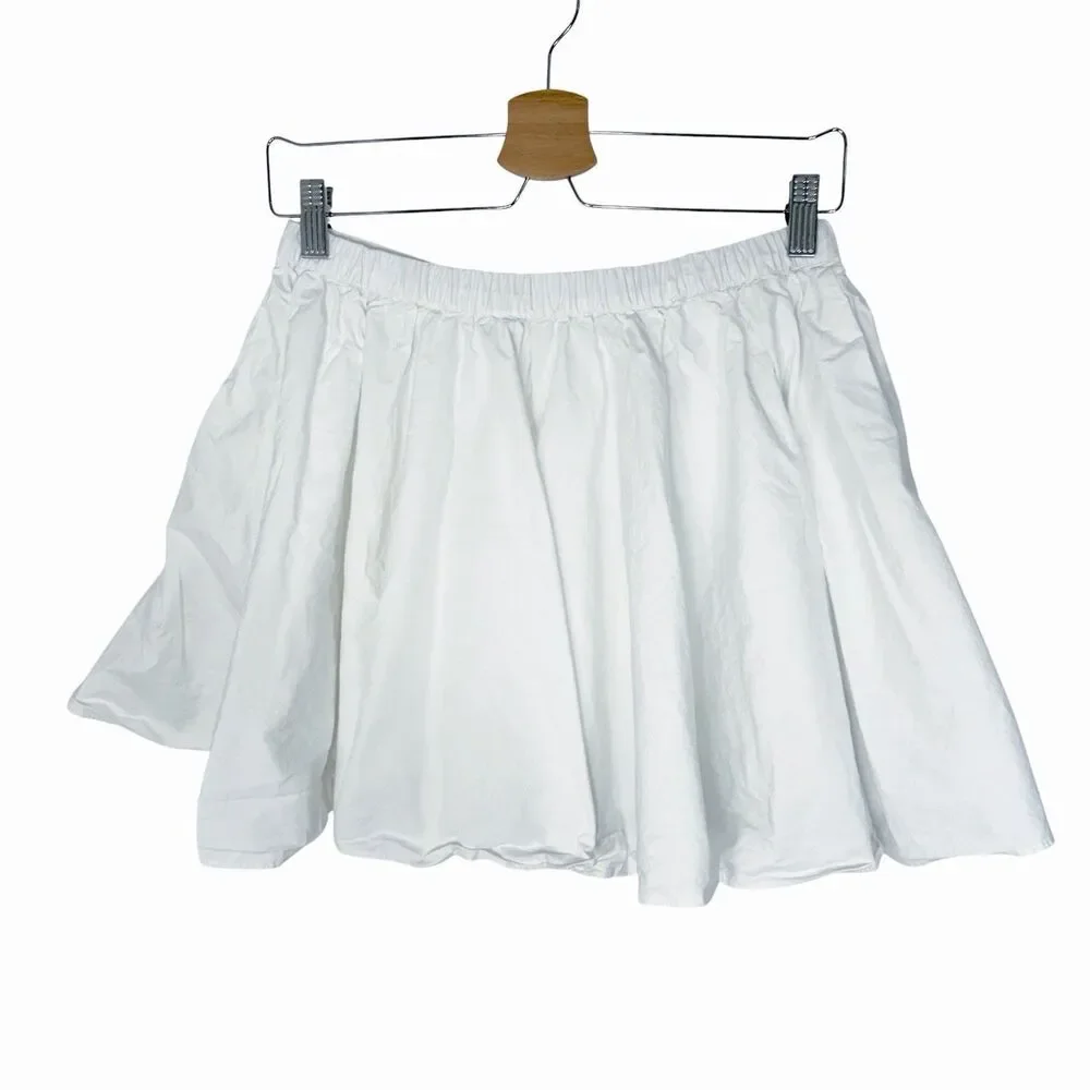 Free People Gaia Pocket Skirt In Optic White Boho Summer Size XS  ob1926739